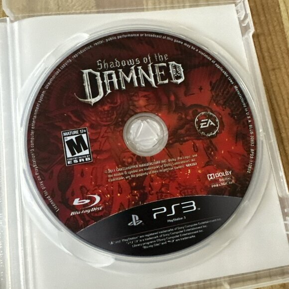 Shadows of the Damned PS3 (Sony PlayStation 3, 2011) CIB Complete Mint Disc - Picture 4 of 5